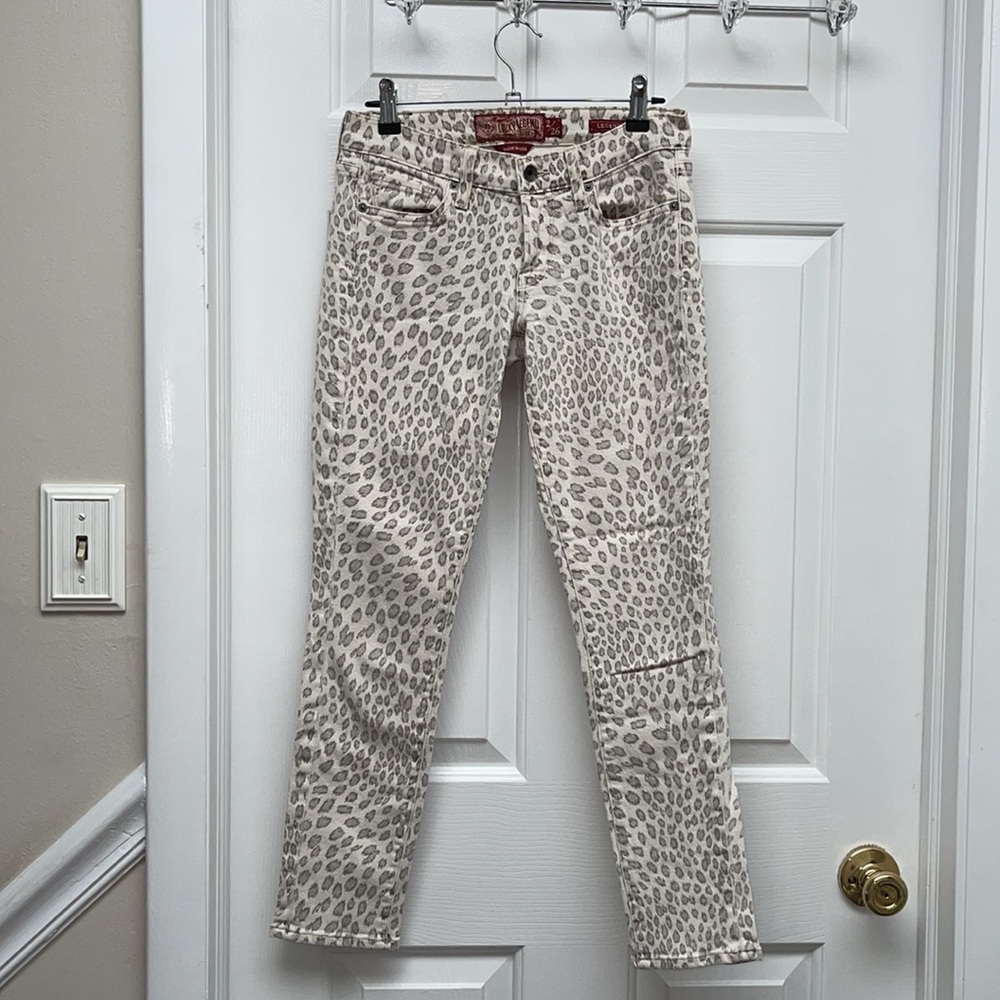 Lucky Brand Leopard Print Skinny Jeans